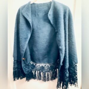 Alpaca Camargo Teal Shaw/Wrap
